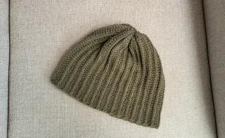 Gorro verde caqui/oliva