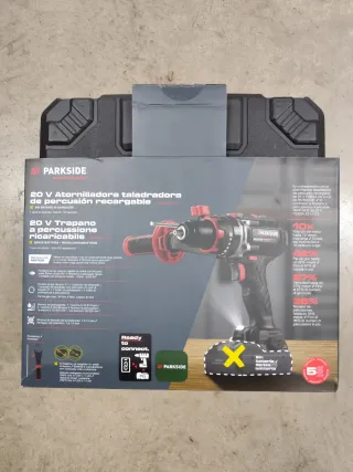 Atornillador Taladro Percutor Parkside 20V