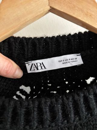 Jersey grueso Zara negro