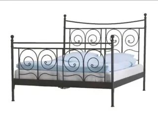 Estructura de cama de hierro forjado Ikea Noresund