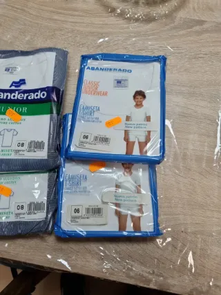 Camiseta interior Abanderado niño Talla 8 y 6