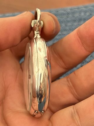 longines de bolsillo en caja de plata J Ombredane