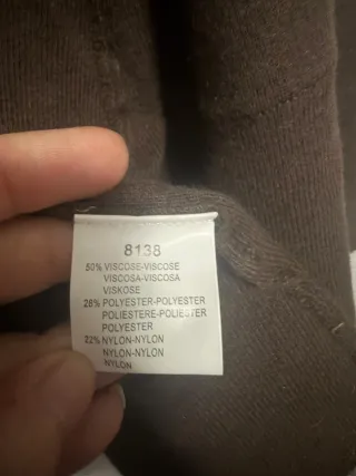 Chaleco de punto talla única marrón