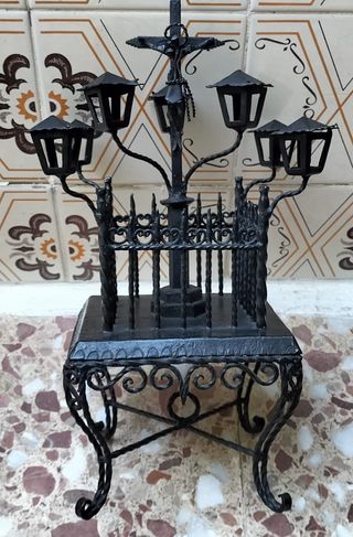 Cristo de los faroles hierro forjado