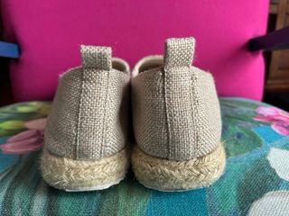 Zapatillas esparto cuña doradas talla 39