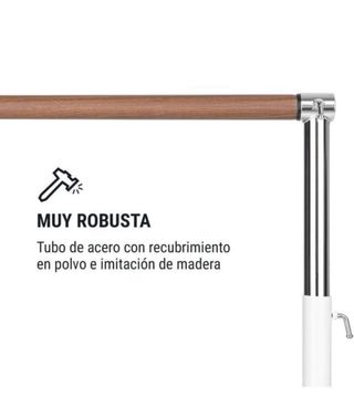 Barra de ballet portátil con altura regulable.