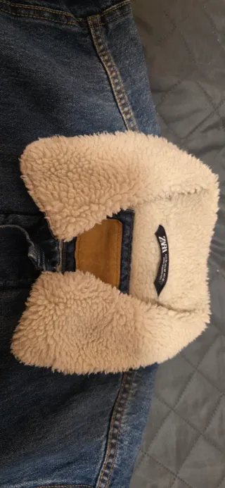 Chaqueta vaquera Zara forro borrego
