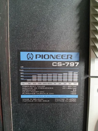 Altavoces Pioneer CS-797 Madera Oscura