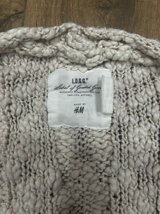 Chaqueta H&M Lana Beige Talla L