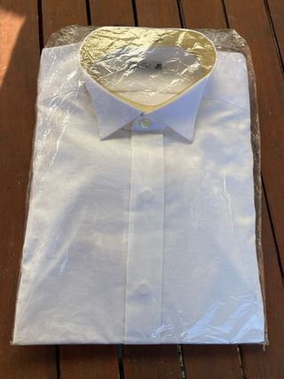 Camisa vestir blanca T-36 nueva