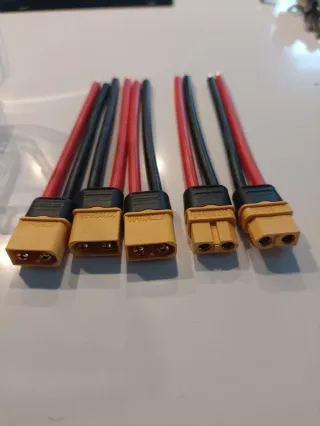 3 Pares Conectores XT60H con Cable