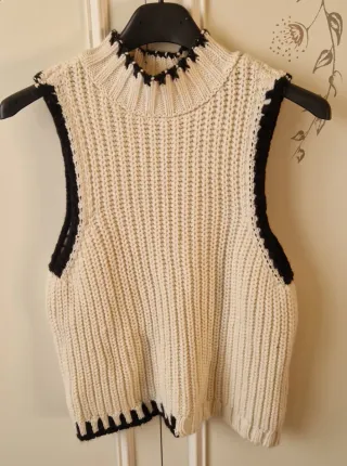 Maglione donna senza maniche