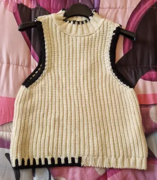 Maglione donna senza maniche