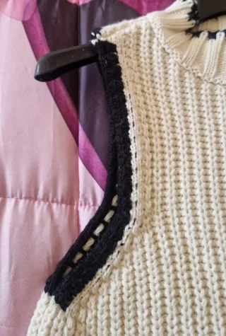 Maglione donna senza maniche