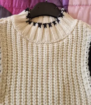 Maglione donna senza maniche