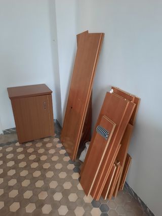 Mueble TV Salón Madera y Cristal