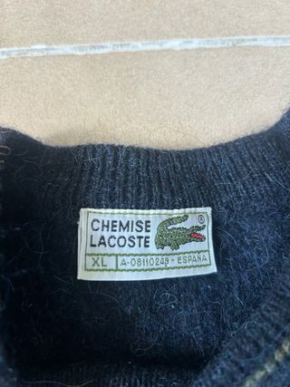 Jersey Lacoste Azul y Marrón