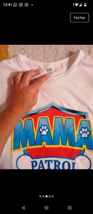 T-shirts Mamã e Papá Patrulha Pata