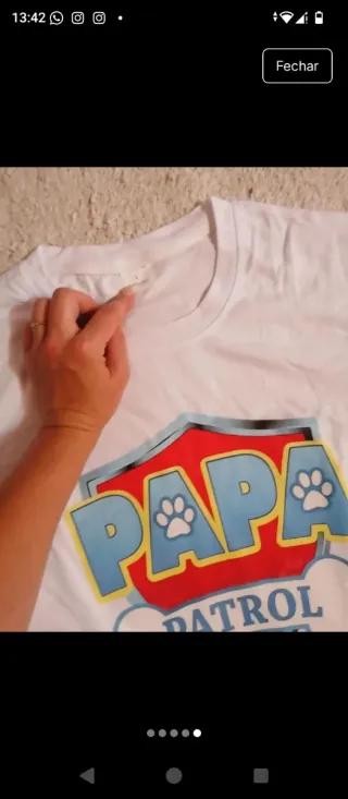 T-shirts Mamã e Papá Patrulha Pata