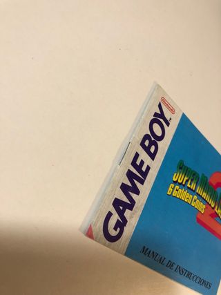 Manual Super Mario Land 2 GameBoy Nintendo