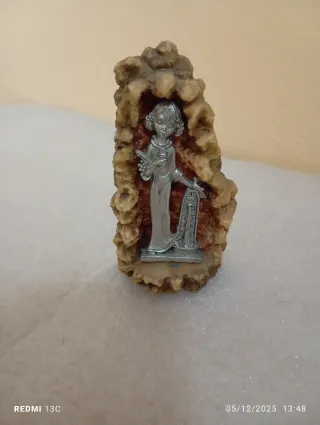 Statuetta angelo in metallo e resina