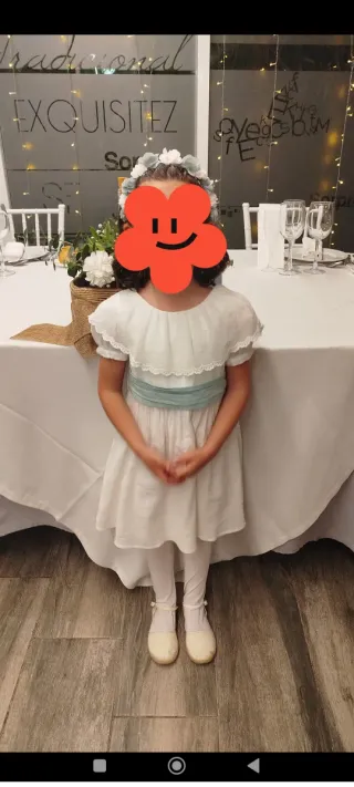 Vestidos de ceremonia blancos y verde agua