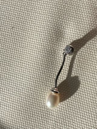 Pendientes plata primera ley y perlas cultivadas