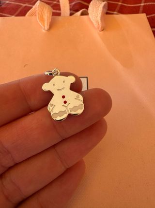 Colgante Oso Navideño Tous Plata
