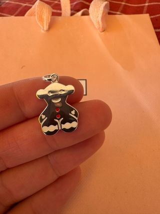 Colgante Oso Navideño Tous Plata
