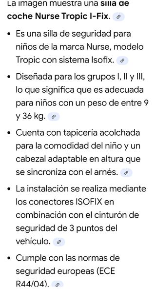 Silla Coche Nurse Tropic iFix