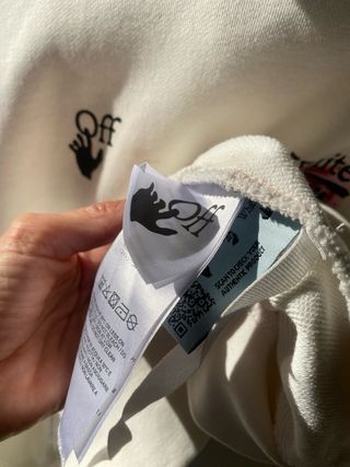 Felpa Off-White Bianca XXL Nuova
