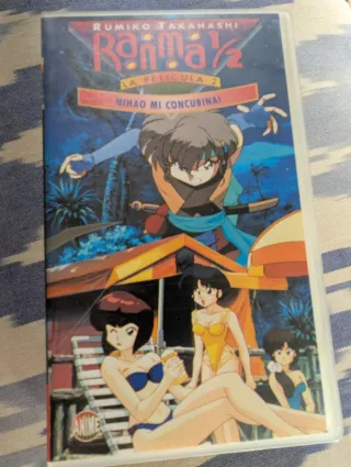 Lote 5 VHS Ranma 1/2 Películas Anime Español