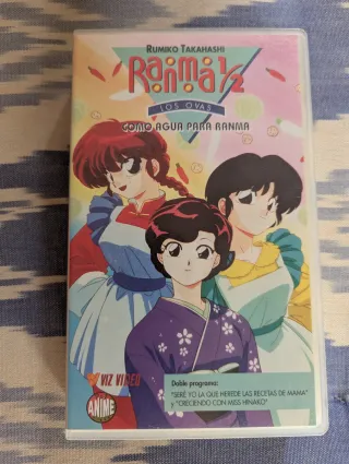 Lote 5 VHS Ranma 1/2 Películas Anime Español