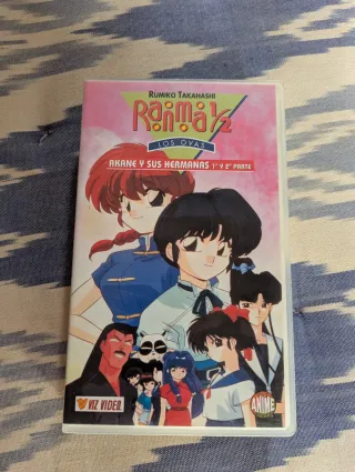 Lote 5 VHS Ranma 1/2 Películas Anime Español