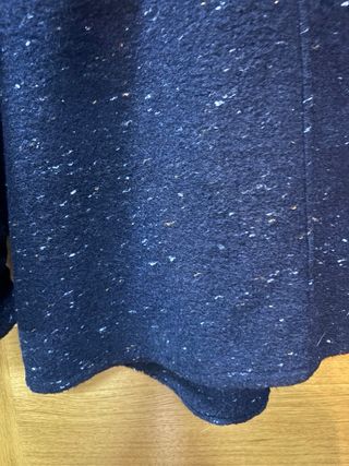 Abrigo azul jaspeado