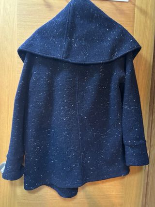 Abrigo azul jaspeado
