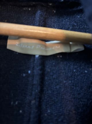 Abrigo azul jaspeado