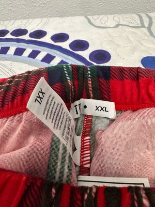 Pantalón pijama cuadros rojo XXL nuevo