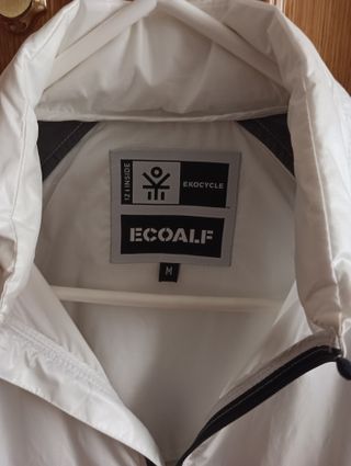 Chubasquero Cortavientos Ecoalf Gris/Blanco