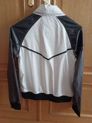 Chubasquero Cortavientos Ecoalf Gris/Blanco