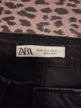 Jeans neri strappati Zara taglia 40