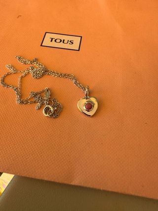 Collar Tous Corazón Rosa Plata