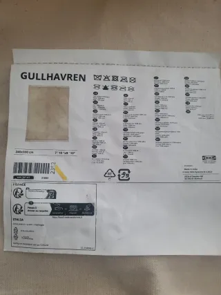 Tappeto 240x300 beige e bianco