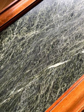 Mesa centro vintage mármol y madera