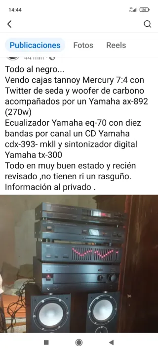 Equipo Yamaha Tannoy