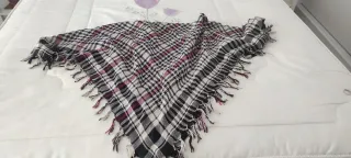 Pañuelo Palestino Fiesta Negro y Rosa