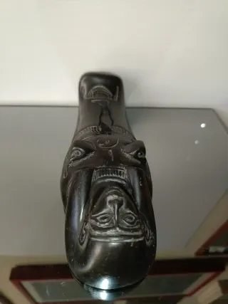 Statuetta Egizia Pietra Nera Vintage