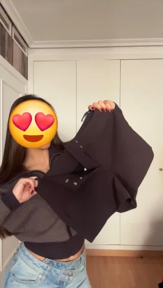 Shorts Zara tiro bajo marrones Talla XS