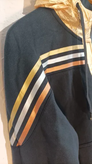 Sudadera Adidas Olímpica Negra y Dorada