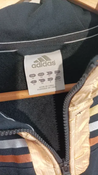 Sudadera Adidas Olímpica Negra y Dorada